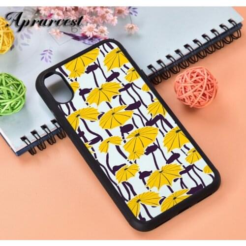 Aprarvest Lotus Flower Pattern Silicone Rubber Phone Case Cover For iPhone 6 6S 7 8 PLUS X XS XR 11 12 MINI PRO MAX