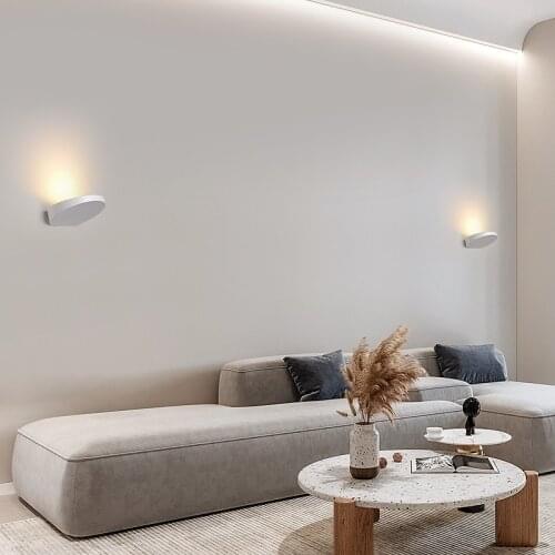 LED Wall Lamps Black/White Lamp Body Warm White/Cool White Iron Material Size 18cm Power 5W Wall Lights Bedroom Corridor Aisle