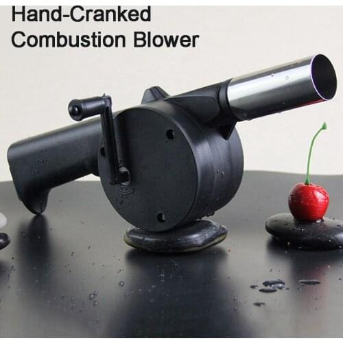 Outdoor Hand-Cranked Combustion Blower Manual Barbecue Picnic Camping Fire-supporting Hairdryer Outdoor BBQ Cooking