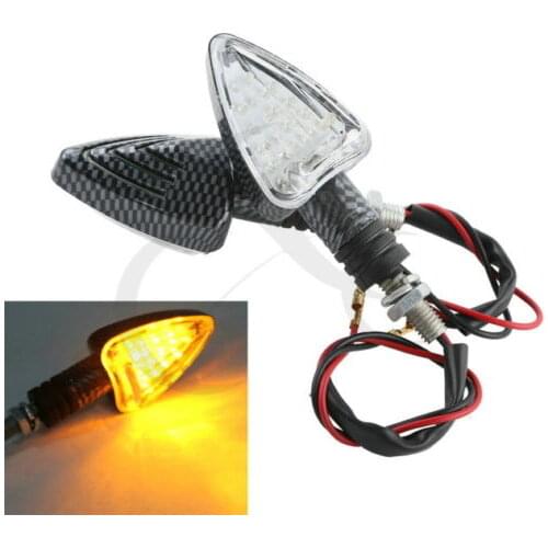 New ABS 2Pcs Universal LED Turn Signal Light 12V for Motorcycle Scooter