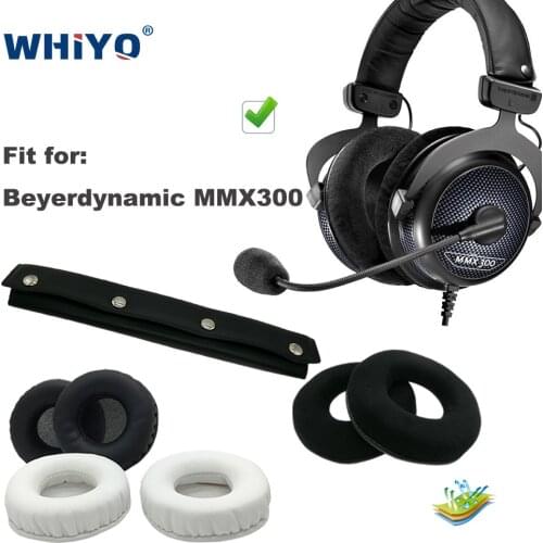 Replacement Ear Pads for Beyerdynamic MMX 300 MMX300 MMX-300 Headset Parts Leather Cushion Velvet Earmuff Headset Sleeve Cover