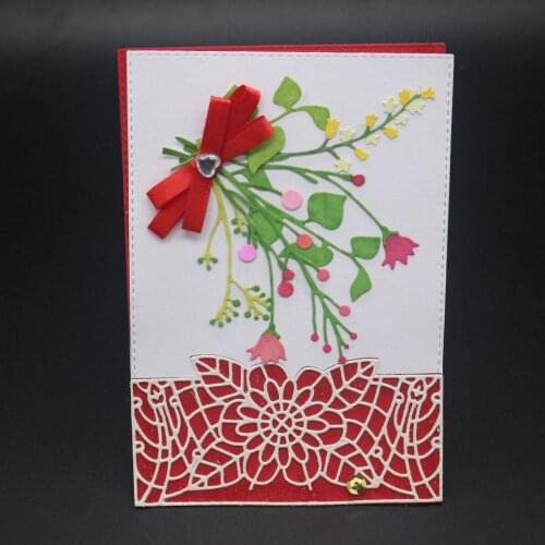 ZhuoAng Flowers Design Cutting Mold DIY Scrapbook Album Decoration Supplies Clear Stamp DIY Paper Card