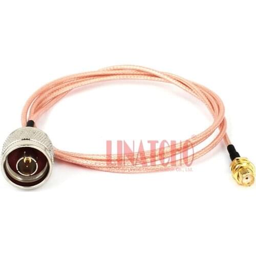 1 meter RG316 low loss N male to SMA female antenna connecting cable