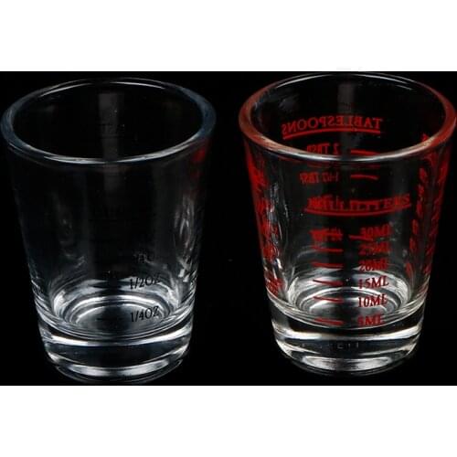 1Pc 50/100 ML Glass Measuring Cup With Scale Shot Glass Liquid Glass Ounce Cup