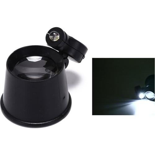 1pc jewelry led lighted 10x eye loupe magnifier watchmakers watch repair tool