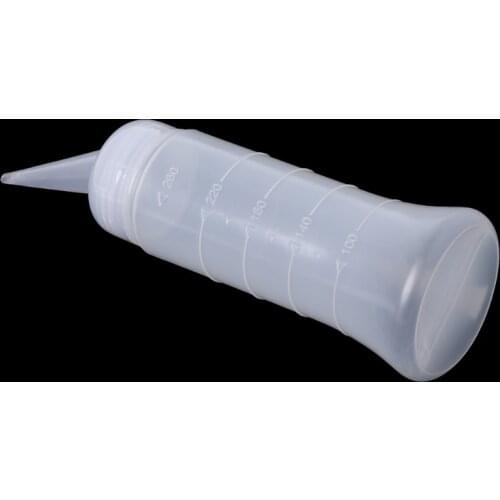 120ml/260ml Salon Applicator Measuring Plastic Bottle Hair Styling Hairdressing 95AC