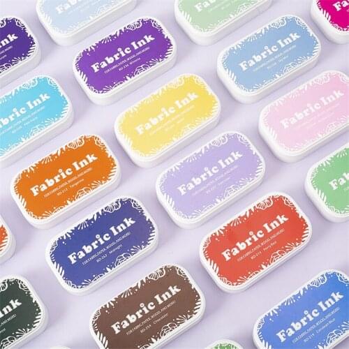 35 Colors Cute Fashion Cloth Oil Based For DIY Craft Rubber Stamps For Ink Pad Fabric Wood Paper Wedding Gift Finger Print