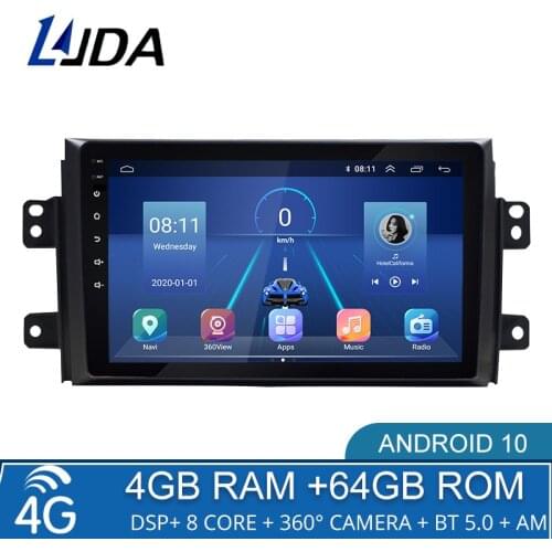 4G+64G DSP Android 10.0 Car Multimedia Player For Suzuki SX4 2006-2013 2014 2 Din Car Radio GPS Navigation Stereo WiFi 8 Cores