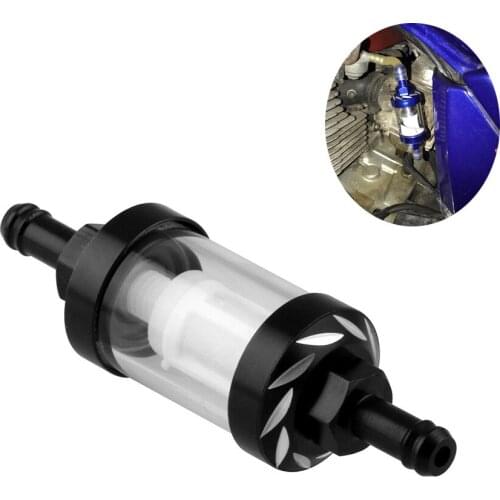 8mm Motorcycle Inner Fuel Filter Silver Moto Gasoline Filters New Universal Oil Gas Fuel Filter High Quality