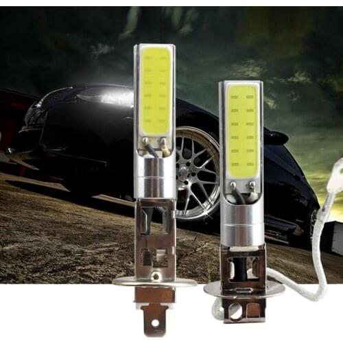 For Car LED Headlight High/Low Beam DRL Daytime Running Light Driving Light Bulbs 6000K Auto 4Pcs 12V H1/H3 COB Accessories