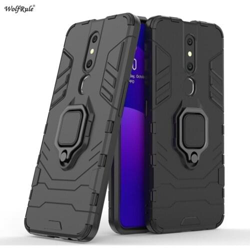 OPPO F11 Pro Cases Cover TPU Hard PC Cover For OPPO F11 Pro Case Ring Holder Stand Magnetic Armor OPPO F11 Pro Fundas 6.53"