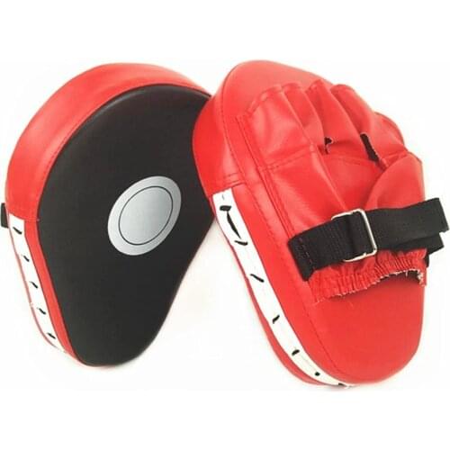 PU Leather Curved Pads Boxing Practice Muay Thai Hand Target Fighting Sanda Training Thickened Baffle Taekwondo Foot Target Pad
