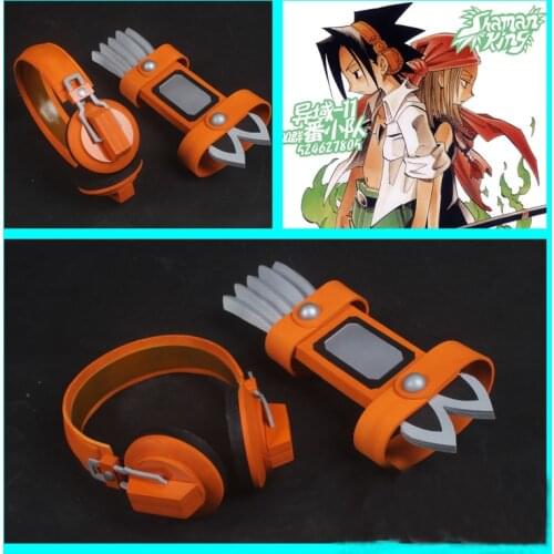 Shaman King Yoh Asakura Cosplay Headphone Earphone Anime Arm Armor Armband Arm Guard Halloween Costume Prop