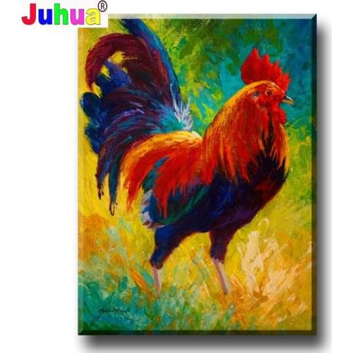 Juhua Full Square/Round Drill 5D DIY Diamond Painting "Animal cock" Embroidery Cross Stitch 5D Home Decor Animal Gift