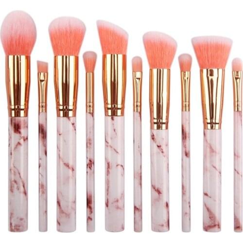 Marble Blending Brush Set Makeup Beauty Products Cute Kit Natural Black Professional Eyeshadow Cosmetic Plastic Eyes Brush