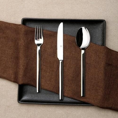 Youpin 4Pcs Stainless Steel Cutlery Set Silver Dinnerware Creative Fork Knife Spoon for Home Wedding and Hotele