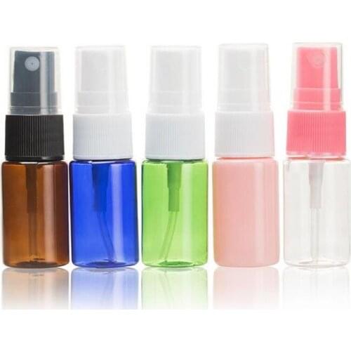 New Small Spray Bottles Multiple Colour 10ml Empty Perfume Cosmetic PET Atomizers Make Up Skin Toner Bottle F20171645