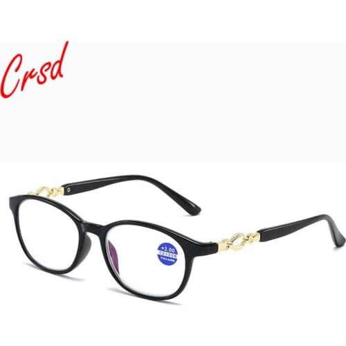 CRSD New High Definition Coating Reading Glasses Women Men Anti-blue Light Eyeglasses Prescription Spectacles Diopter +1.0to+4.0