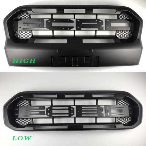 Fit For Ford RANGER 2018-2019 T8 Front Bumper Racing Grille Modified Grill Mesh WILDTRAK XL/XLT/FX4 Pickup