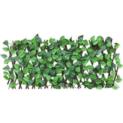 Expandible Faux Ivy Privacy Fence Artificial Garden Plant Fence For Balconies, Courtyards Screen Outdoor Garden Backyard