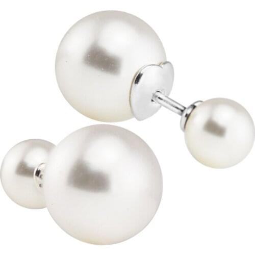 Earring White Crystal Pearl Sterling-Silver-Jewelry 100% Sterling Silver Jewelry for Women Luminous Brincos Oorbellen Pendientes