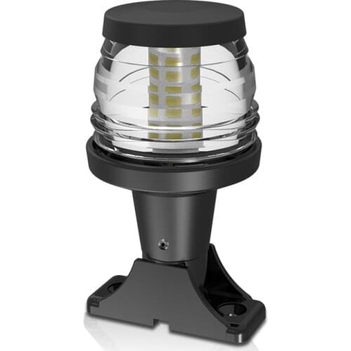 12V LED Marine Yacht Navigation Light Visibility 3NM White 4500K Fixed mount base All-Round Lamp