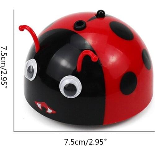 Y55B Infrared Sensor Electric Smart Escape Toy Simulation Ladybug Baby Kids Toys Intelligent Escaping Dog Cat Funny Toy