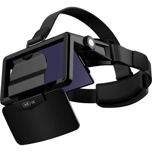 FIITAR-X AR Smart Glasses Enhanced 3D VR Glasses Box Headphones Virtual Reality Helmet VR Headset For 4.7-6.0 Inches Smartphone