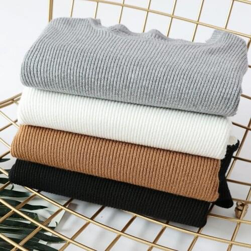 Round Neck Long-sleeved Solid Color Sweater Women Without Decoration Simple Casual Slim Fashion Jumpers Pullover Women Spring
