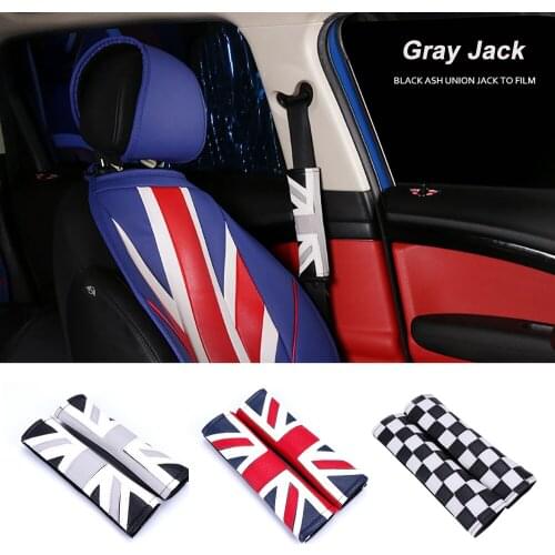 1Pair Seat Belt Shoulder Cover Protector For Mini Cooper One S JCW D R50 Clubman R55 R56 R60 R61 F54 F55 F56 F60 Car Accessories