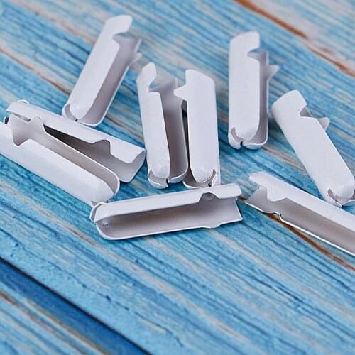 10PCS/lot Shoestrings Bullet Aglets White Shoe Lace Tips Replacement Head For Women Men Round Accessories For DIY Shoelaces