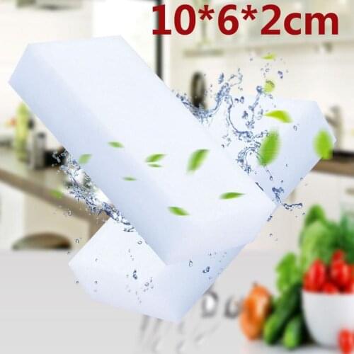 100pcs/lot White Magic Sponge Eraser Melamine Cleaner Multi-functional Cleaning Tool Materials Light Weight Kitchen Supplies