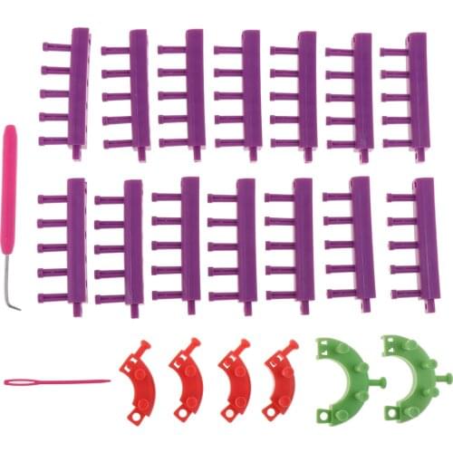 20pcs / Set Knitting Frame Ring Knitting Loom Needles Aid Machine Crochet Hook Loom Knitter Kit Pompom Sock Hat Scarf Scarves