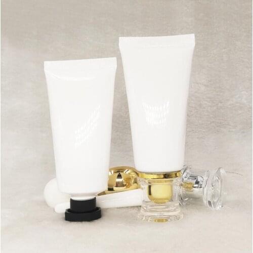 30/40ml white soft tube mild wash/hand cream/butter/essence/foundation/BB lotion /UV emulsion essence plastic cosmetic hose