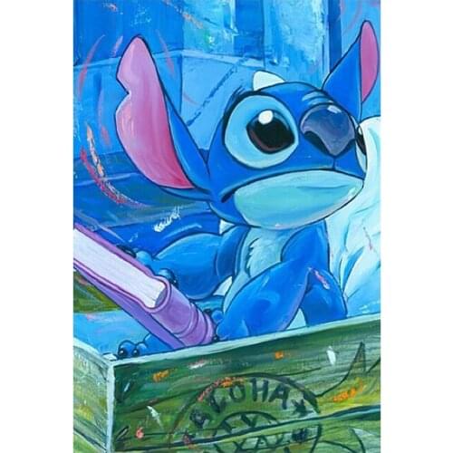 DIY 5D Diamond Painting Disney Animie Lilo & Stitch Cartoon Stitch Posters Embroidery Mosaic Wall Picture for Living Room Decor