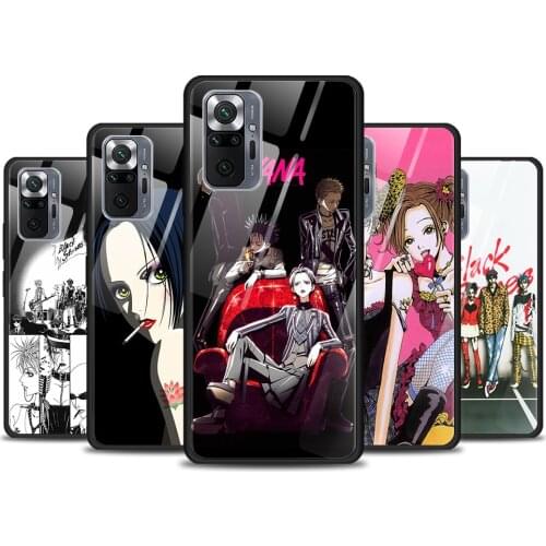 Anime Nana Osaki Tempered Glass Cover For Xiaomi Redmi Note 10 10S 9 9T 9S 8T 8 9A 9C 8A 7 Pro Max Phone Case