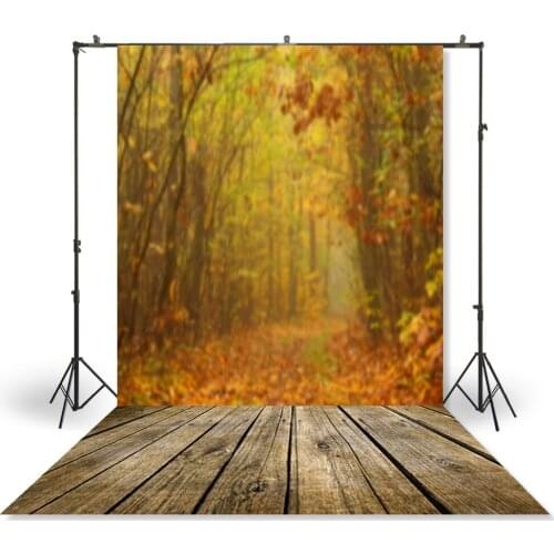 HUAYI Photography Backdrop Newborns Baby Child Photo Booth Background Autumn Forest Natural Studio Photo Backdrops XT-4722
