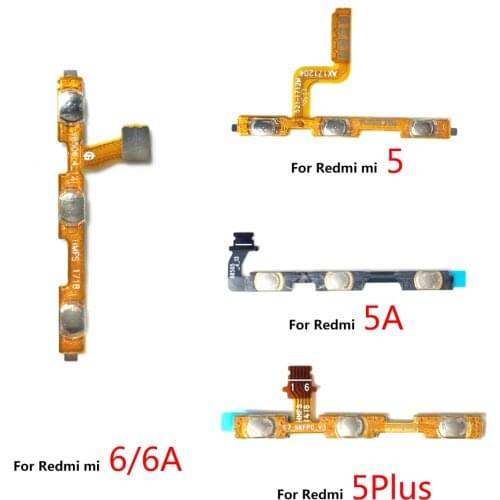 10pcs/lots For Xiaomi Redmi K30 Power On Off Volume Side Button Key Flex Cable Replacement Parts