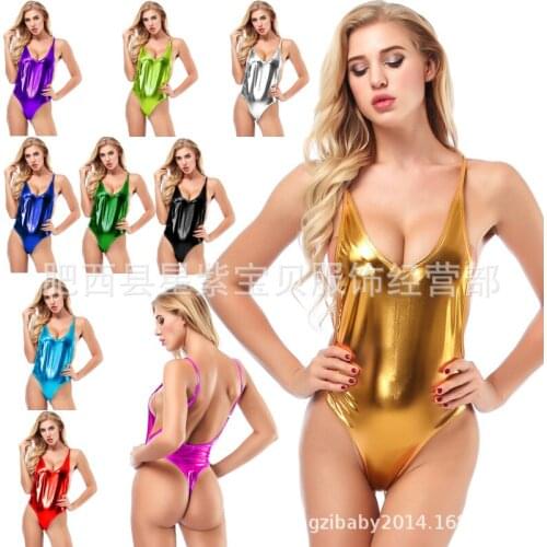 Hot stamping the European and American wind sexy lingerie condole belt backless jumpsuits teddy 2107 foreign trade