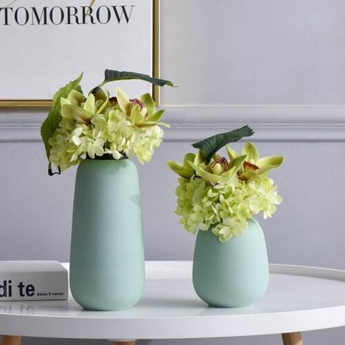 Jingdezhen simulation Flower Vase ornament false flower home living room decoration tea table art porch flower decoration