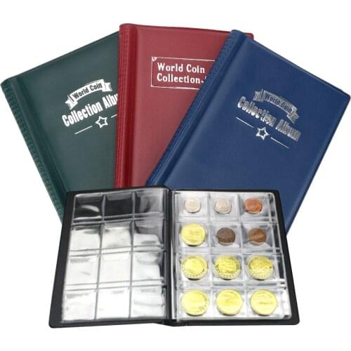 Multi-kinetic PU leather Coin Collection 120 Gram Coins PVC Film Collector Minimalist Style
