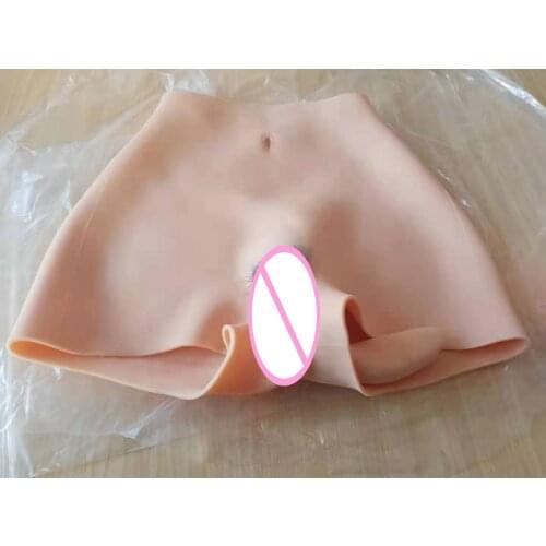 Lift Hip 6G Upgrade Silicone Realistic Vagina Panties Shemale Crossdresser Pussy Pants Transgender Artificial Sex Fake Underwear