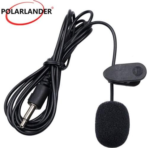 Mini Collar Microphone 2.5M for Car Radio Clear 3.5mm for PC Notebook Mic Black Hot Selling With USB Cable Anti-wind Cap