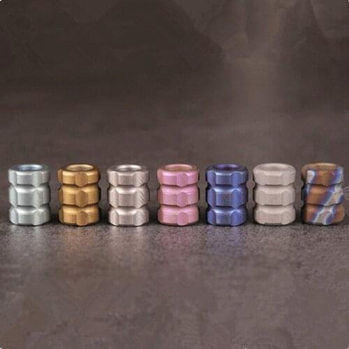 2019 Hot sale C Model EDC Titanium Alloy Umbrella Pendant Rope Knife Paracord Beads Outdoor Camping Gadget Knife Beads