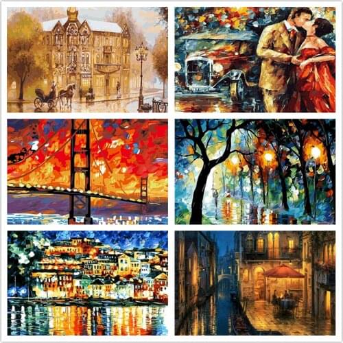 DIY Painting By Numbers Kit Acrylic landscape Paint By Numbers Wall Art Picture For Home Decoration
