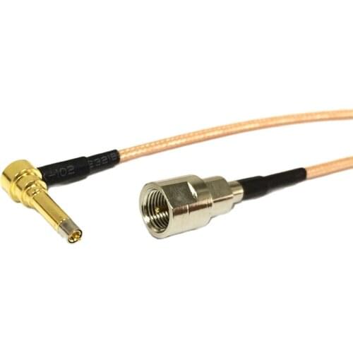 New FME Male Plug To MS156 Right Angle Jumper Cable RG316 Wholesale Fast Ship 30cm/50cm/100cm for 3G USB Modem