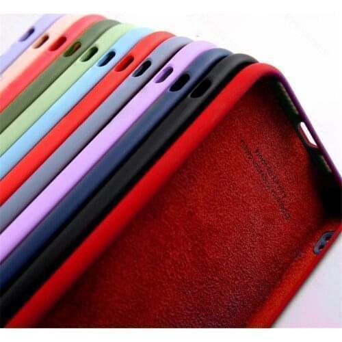 Case For Samsung Galaxy A50 A51 A70 A71 S20 S21 S10E S10 Plus Note 8 9 S9 S8 Coque Luxury Original Liquid Silicone Soft Cover
