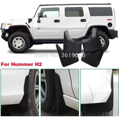 SmRKE For Hummer H2 Car Mud Flaps Splash Guards Fender Mudguard Splasher Mudapron Dirtboard Front Rear Full Set 4Pcs