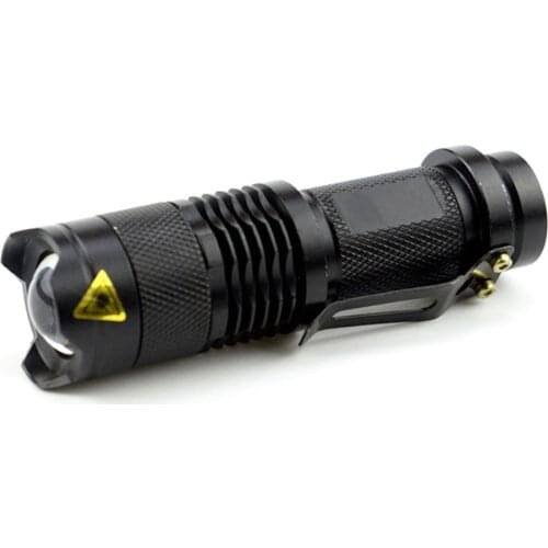 Super Mini Flashlight Emergency Torch Adjustable Zoomable Focus Torch Outdoor Camping Mount LED Flashlight