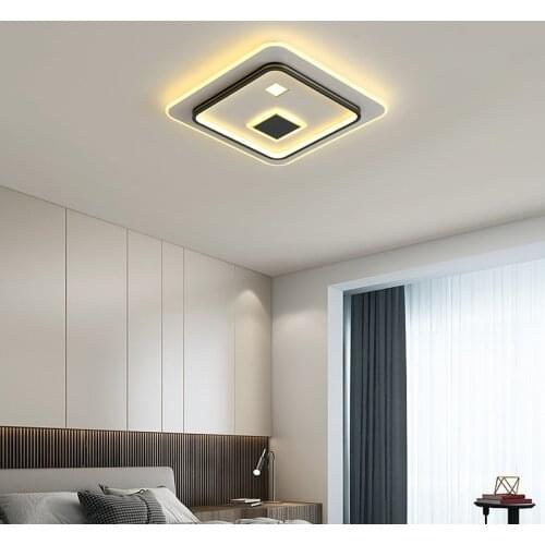 Led Ceiling Lamp Atmosphere Round/Square for Living Room Bedroom Kitchen Balcony Home Decor Aluminum Ceiling Lights Fixtures